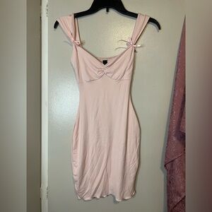 Windsor - Mini Light Pink Bow Dress